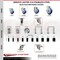 Service Caster 3.5 Inch 316SS Blue Polyurethane Swivel 1 Inch Stem Caster Lock Brake, 2PK SS316TTLEX20S3514-PPUB-BLUE-2-S-2-1 - alternate 4